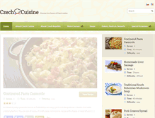 Tablet Screenshot of czechcuisine.net